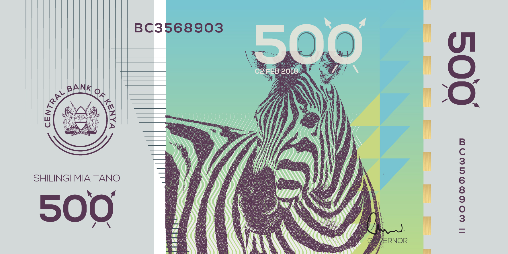 Modern Kenyan shilling concept focusing on infrastructure and technology